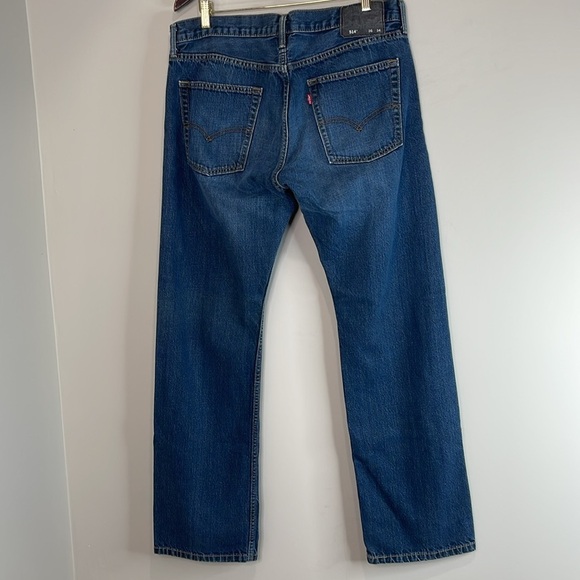 Levi’s Men’s 514 Black Tag Straight Leg Jeans Blue Medium Wash Denim 36 34 - Picture 6 of 8